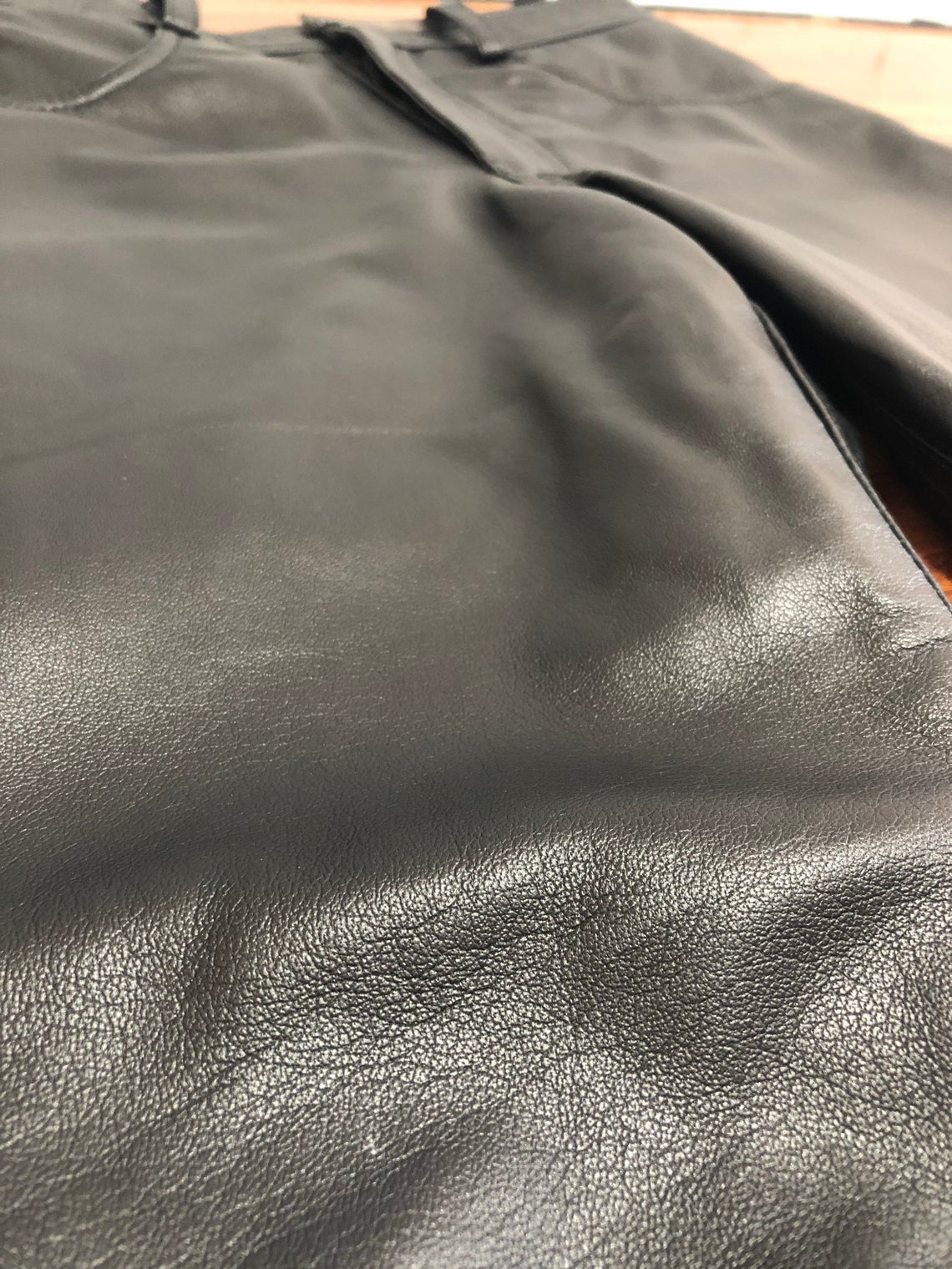 Mens Real Leather Genuine Sheep Leather Party Pants Slim Fit Real Leather Pant