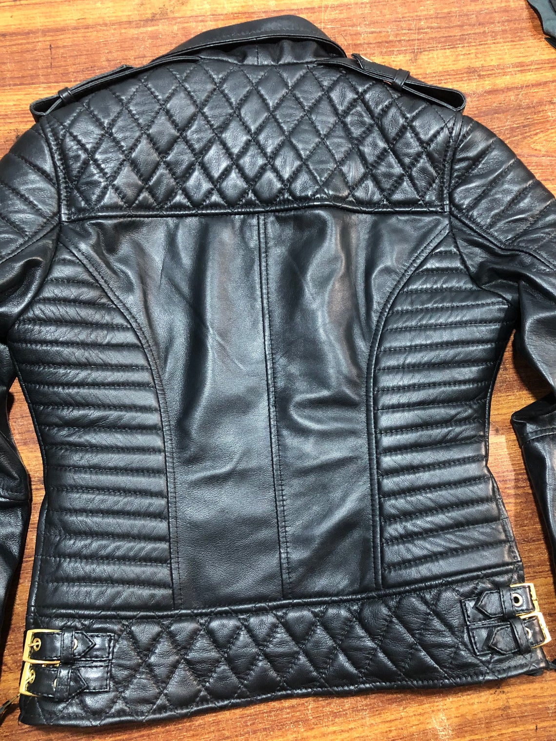 Women's Genuine Lambskin Leather Motorcycle Slim fit Designer Biker Jacket