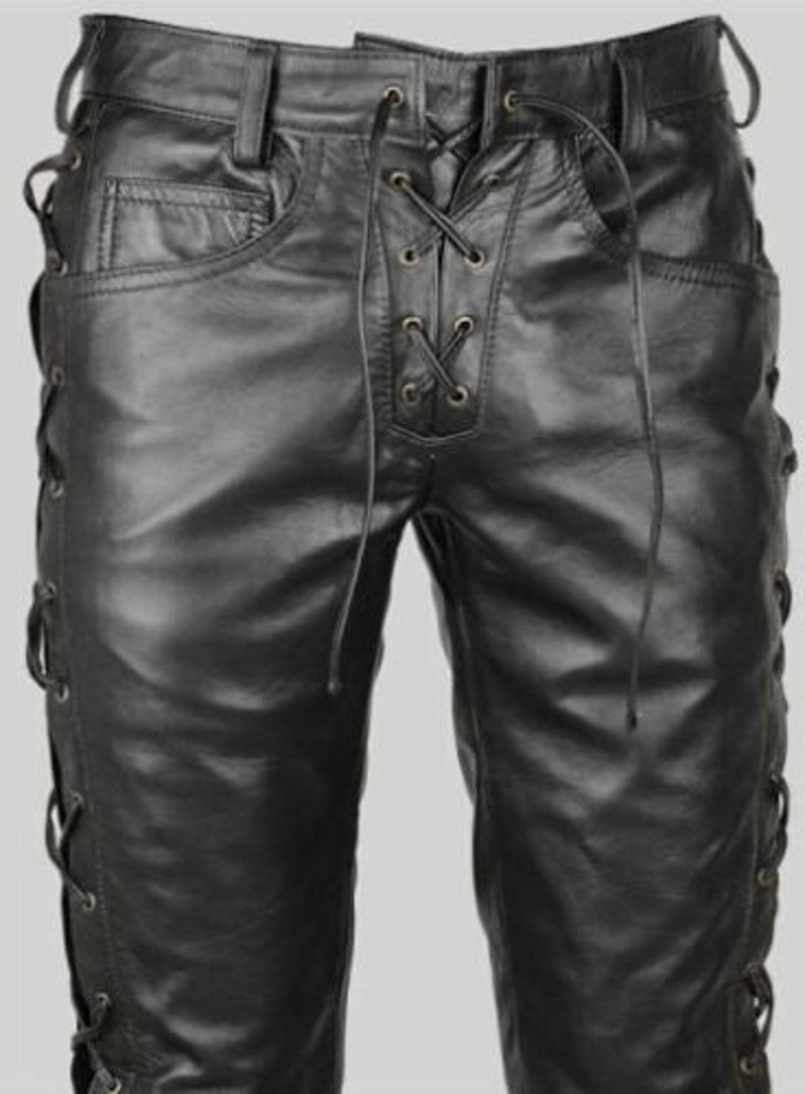 STKOOBQ Wide Leg Legging Womens High Waisted Slim Leather Pants Casual  Stretch Trousers Leather Pants Side Slit Elastic Gather Hem (Black, S) :  Amazon.co.uk: Fashion
