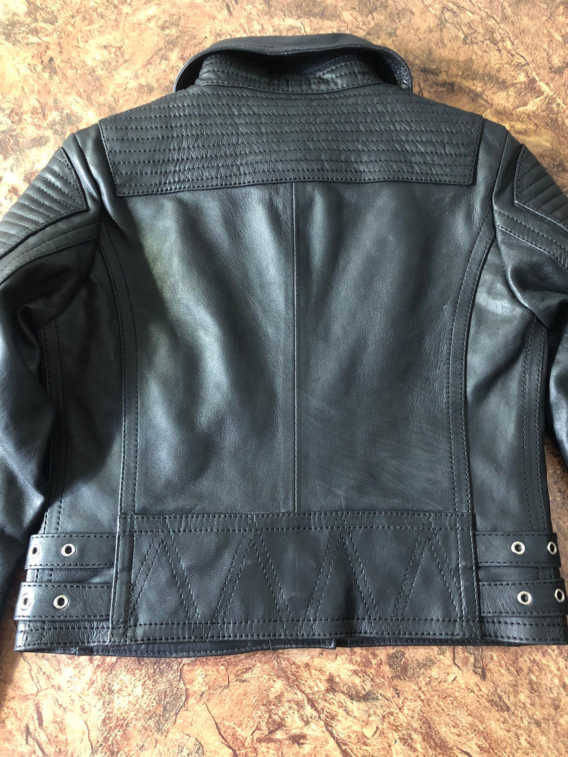 New Women Ladies Jacket Biker Black Moto Genuine Real lambskin Leather Jacket Retro