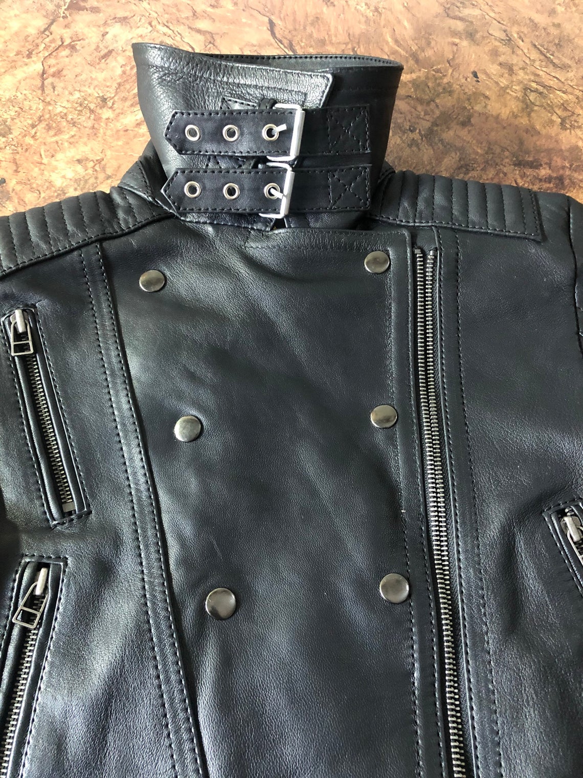 New Women Ladies Jacket Biker Black Moto Genuine Real lambskin Leather Jacket Retro