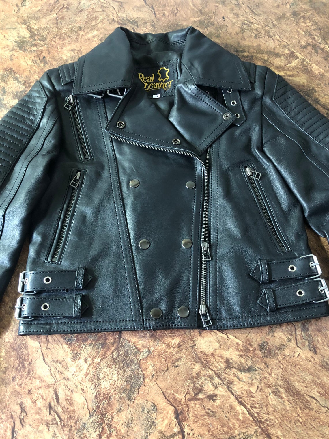 New Women Ladies Jacket Biker Black Moto Genuine Real lambskin Leather Jacket Retro