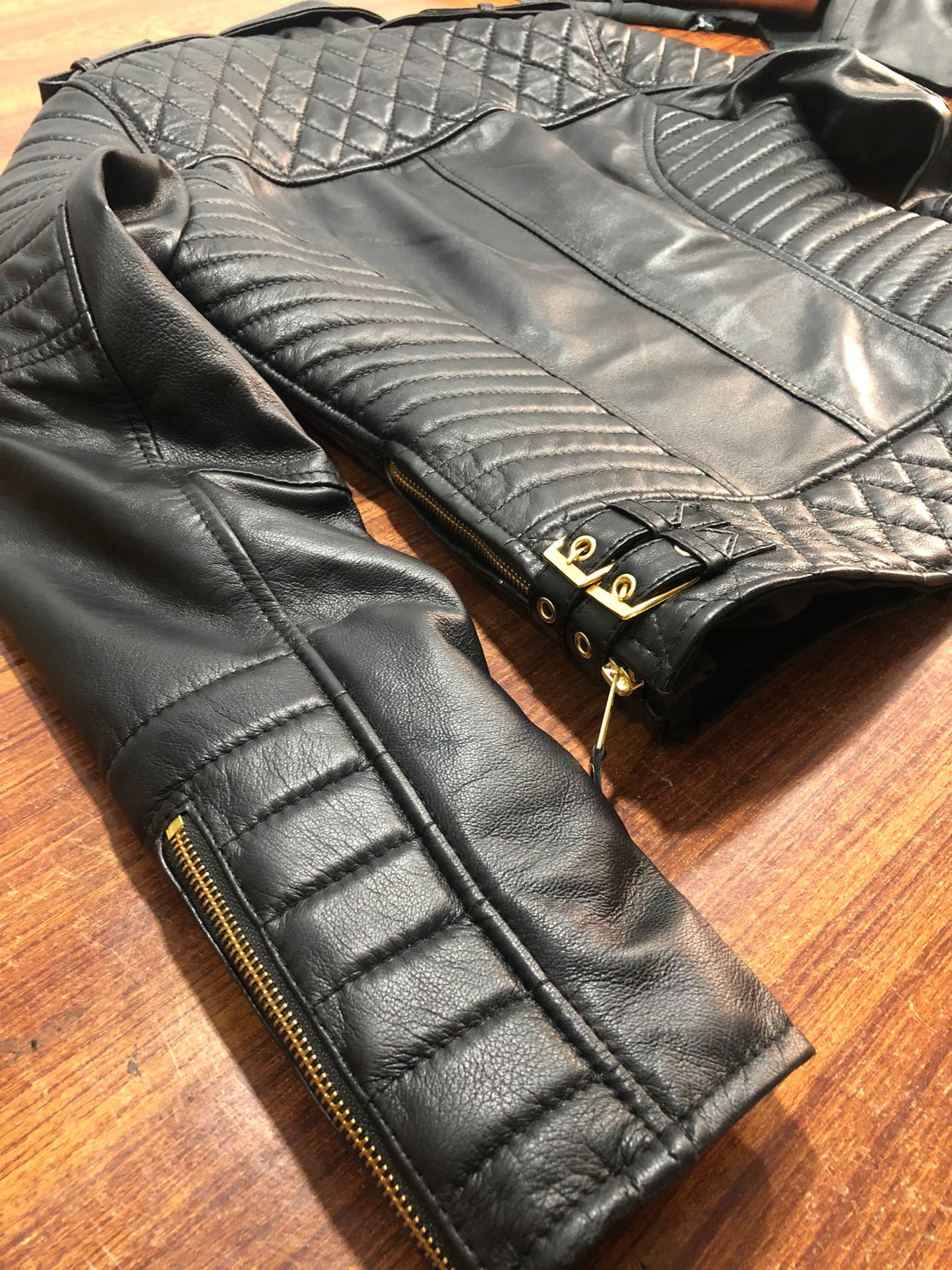 Women's genuine lambskin leather motorcycle deals slim fit designer biker jacket